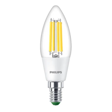 LED Izzó VINTAGE Philips B35 E14/2,3W/230V 4000K