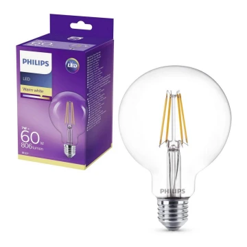 LED Izzó VINTAGE Philips E27/7W/230V 2700K