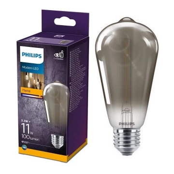 LED Izzó VINTAGE Philips ST64 E27/2,3W/230V 1800K