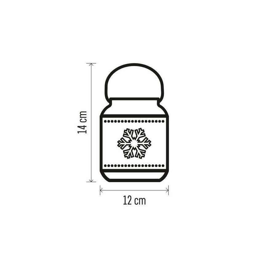 LED Karácsonyi dekoráció 1xLED/3xAAA fehér