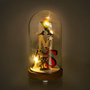 LED Karácsonyi dekoráció 3xLED/1xCR2032 meleg fehér