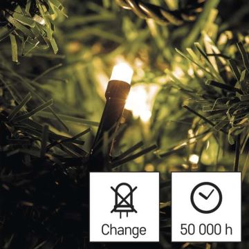 LED Karácsonyi kültéri lánc 120xLED/8,9m IP44 meleg fehér