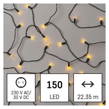 LED Karácsonyi kültéri lánc 150xLED/27,35m IP44 vintage