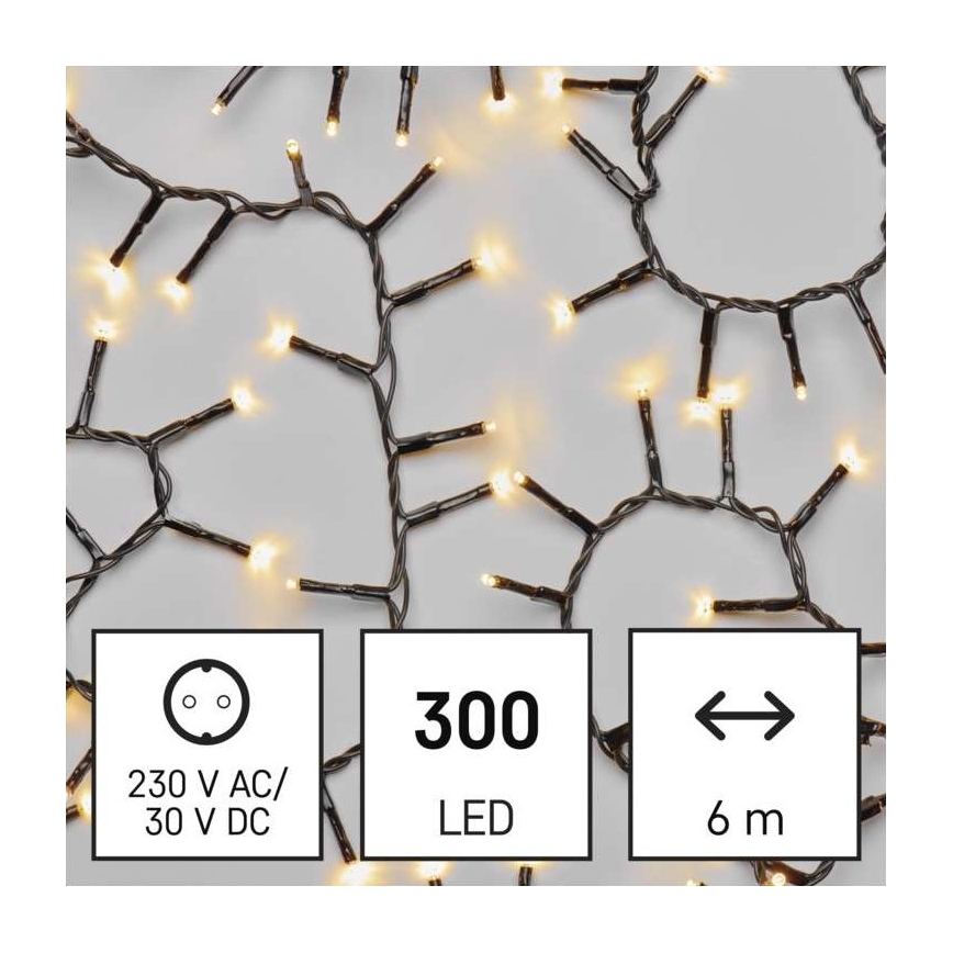 LED Karácsonyi kültéri lánc 300xLED/11m IP44 meleg fehér