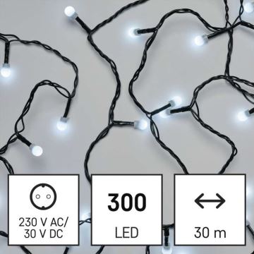 LED Karácsonyi kültéri lánc 300xLED/35m IP44 hideg fehér