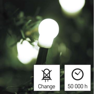 LED Karácsonyi kültéri lánc 300xLED/35m IP44 hideg fehér