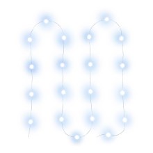 LED Karácsonyi lánc 20xLED/2xAA 2,3m hideg fehér