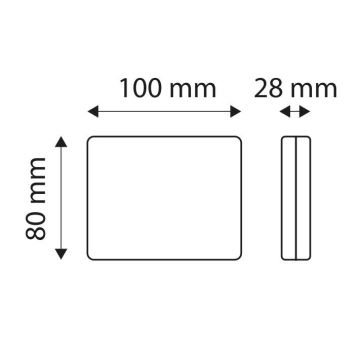 LED ködlámpa SINGLE LED / 1,9W / 12V IP67 piros