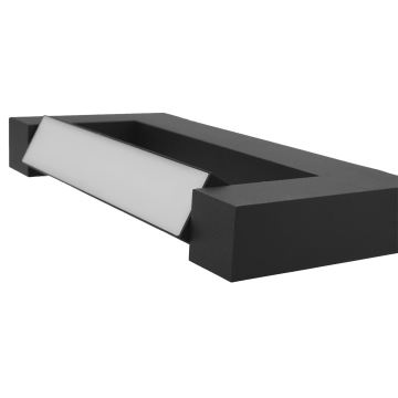 LED Rugalmas Kültéri fali lámpa 2xLED/4W/230V IP54 30 cm fekete