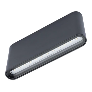 LED Kültéri fali lámpa FLOW 2xLED/6W/230V IP54 fekete