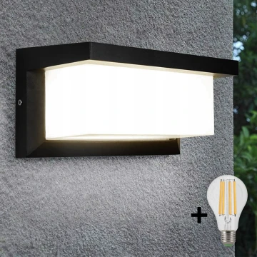 LED Kültéri fali lámpa NEELY 1xE27/10W/230V 4000K IP54 fekete