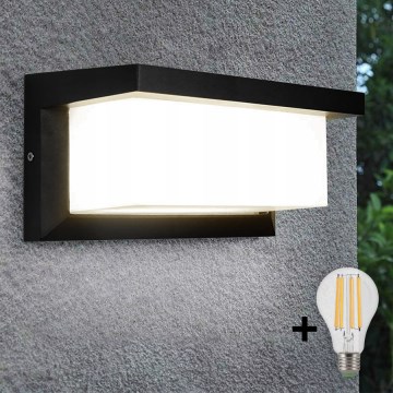 LED Kültéri fali lámpa NEELY 1xE27/15W/230V 3000K IP54 fekete