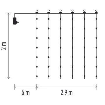 LED Kültéri karácsonyi lánc 400xLED/8 funkció 7,9 m IP44 meleg fehér