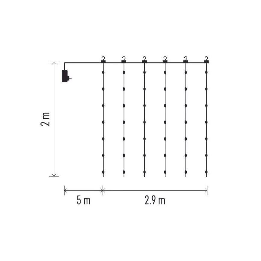 LED Kültéri karácsonyi lánc 400xLED/8 funkció 7,9 m IP44 meleg fehér