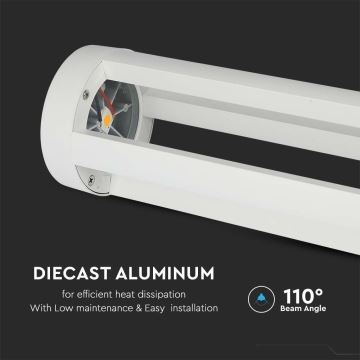 LED Kültéri lámpa LED/10W/230V 80cm 4000K IP65 fehér