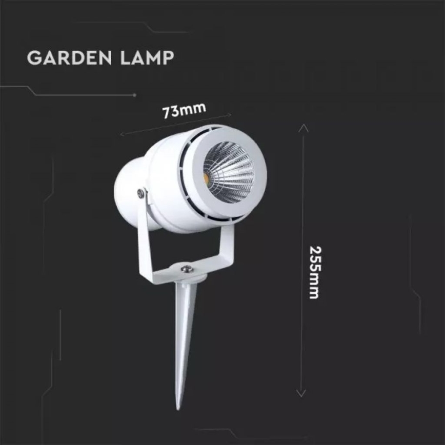 LED Kültéri lámpa LED/12W/100-240V IP65 fehér - zöld fény