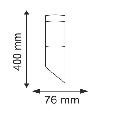 LED Kültéri lámpa LIVIA 1xE27/6W/230V IP44