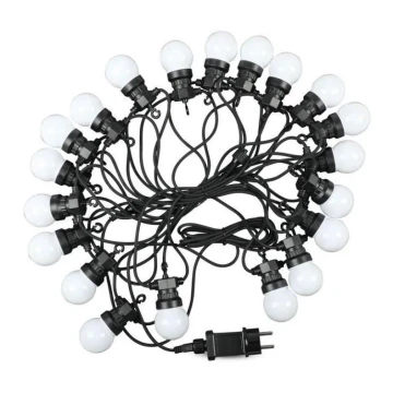 LED Kültéri lánc STRING 10m 20xLED/0,5W/24/230V 3000K IP44