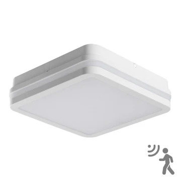 LED Kültéri mennyezeti lámpa érzékelővel BENO LED/18W/230V 4000K fehér IP54