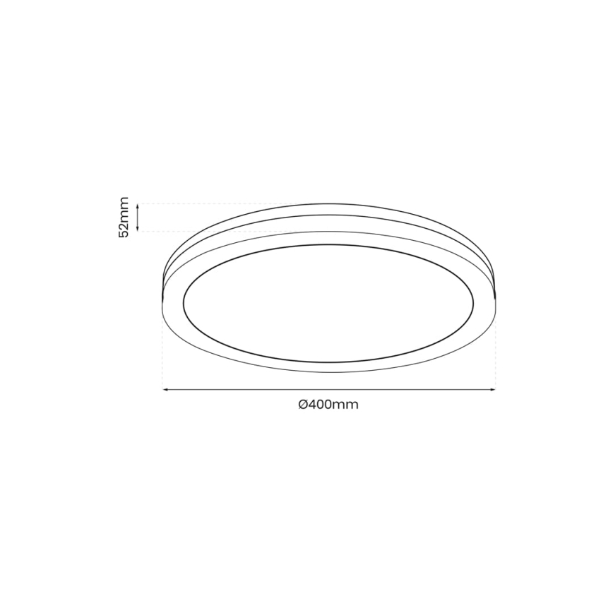 LED Kültéri mennyezeti lámpa MARLON LED/48W/230V 4000K IP54 fekete