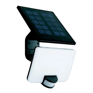 LED Kültéri napalemes reflektor érzékelővel LED/10W/3,7V 4000K IP54 3000 mAh