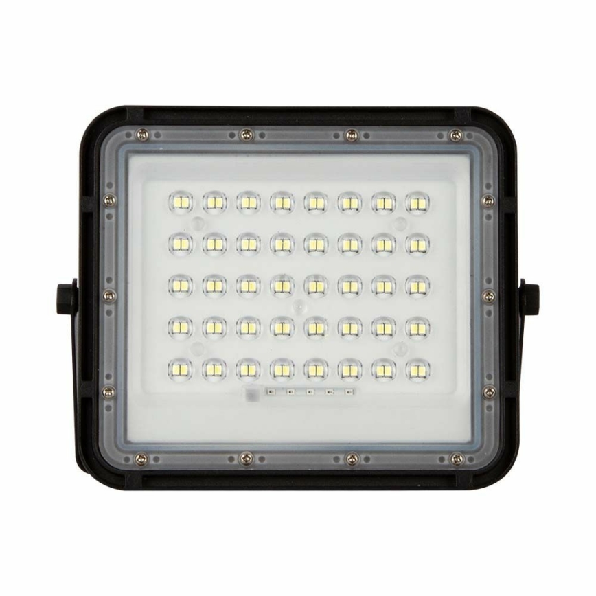 LED kültéri dimmelhető napelemes reflektor LED/10W/3,2V IP65 4000K fekete + távirányítás