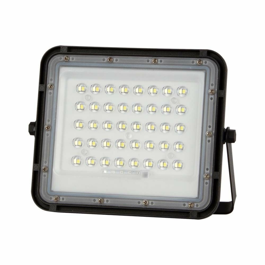 LED kültéri dimmelhető napelemes reflektor LED/10W/3,2V IP65 4000K fekete + távirányítás