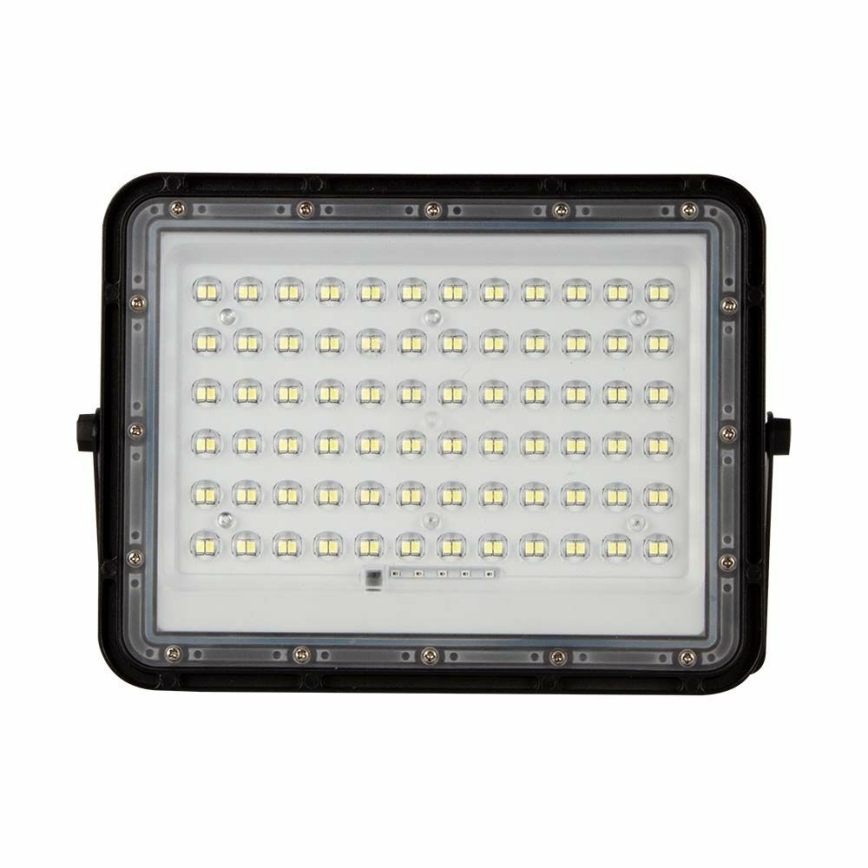 LED kültéri dimmelhető napelemes reflektor LED/15W/3,2V IP65 4000K fekete + távirányítás