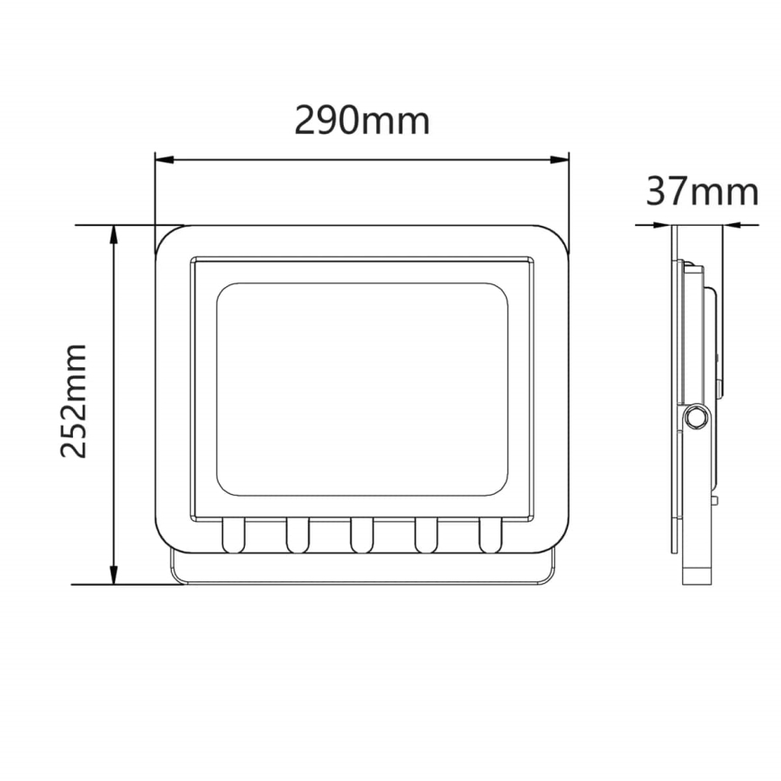 LED Kültéri reflektor LED/100W/230V 6500K IP65