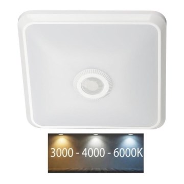 LED Mennyezeti lámpa érzékelővel SAMSUNG CHIP LED/12W/230V 3000/4000/6000K fehér