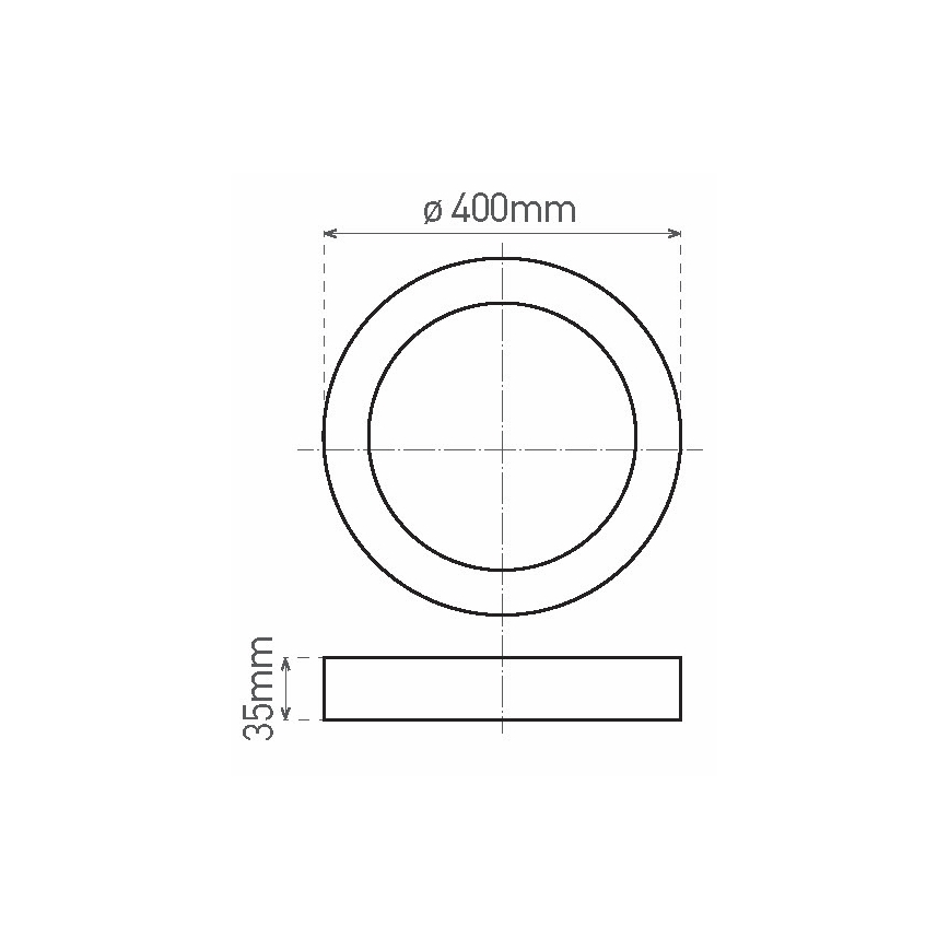 LED Mennyezeti lámpa FENIX LED/32W/230V 3800K átm. 40 cm fehér