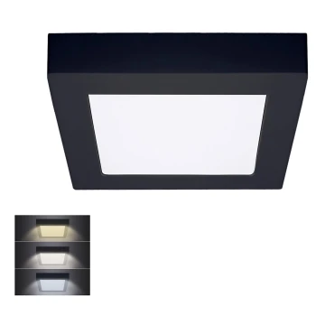 LED Mennyezeti lámpa LED/12W/230V 3000/4000/6000K fekete szögletes