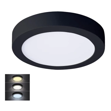 LED Mennyezeti lámpa LED/18W/230V 3000/4000/6000K fekete kerek