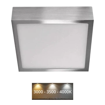 LED Mennyezeti lámpa NEXXO LED/12,5W/230V 3000/3500/4000K 17x17 cm króm