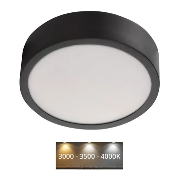 LED Mennyezeti lámpa NEXXO LED/12,5W/230V 3000/3500/4000K á. 17 cm fekete