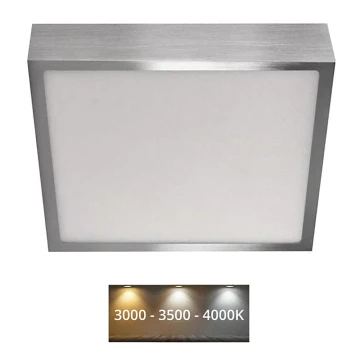 LED Mennyezeti lámpa NEXXO LED/21W/230 3000/3500/4000K 22,5x22,5 cm króm