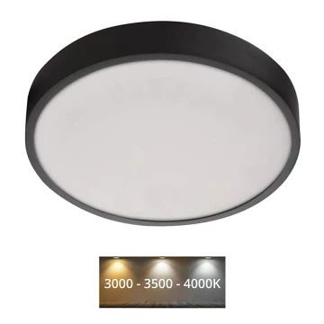 LED Mennyezeti lámpa NEXXO LED/28,5W/230V 3000/3500/4000K á. 30 cm fekete