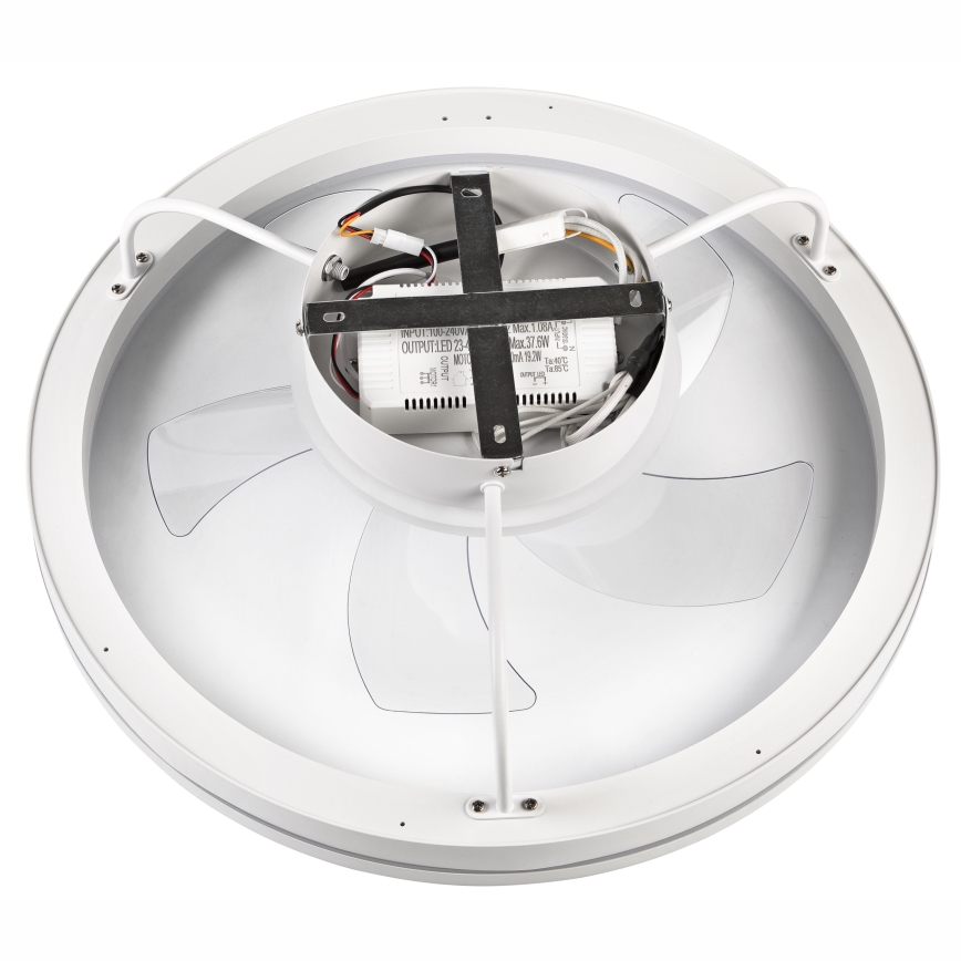 LED Dimmelhető mennyezeti lámpa ventilátorral FARGO LED/37W/230V fehér + távirányítás