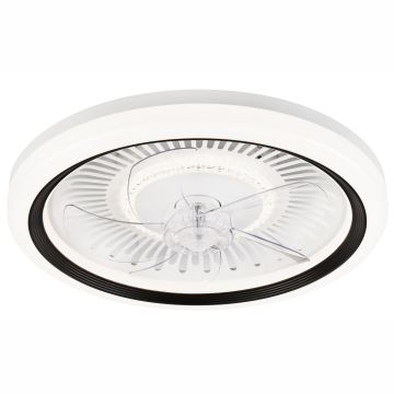 LED Dimmelhető mennyezeti lámpa ventilátorral GEMMA LED/37W/230V fehér + távirányítás