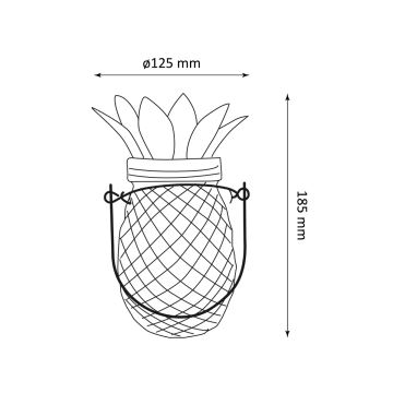 LED Napelemes lámpa JAR LED/1,2V IP44 ananász