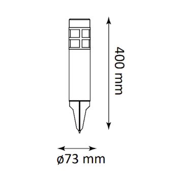 LED Napelemes lámpa MARK LED/1,2V IP44