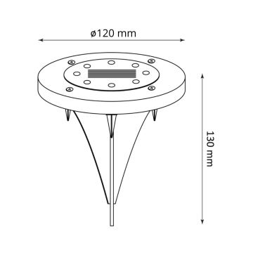 LED Napelemes lámpa SOL LED/1,2V IP44