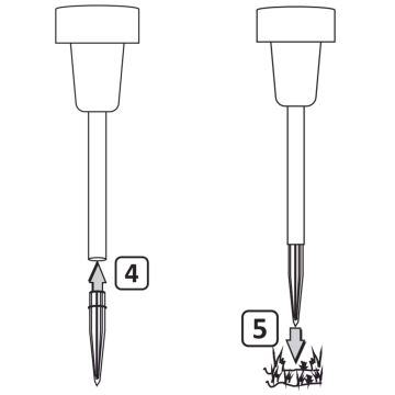 LED Napelemes lámpa STIK LED/1,2V IP44