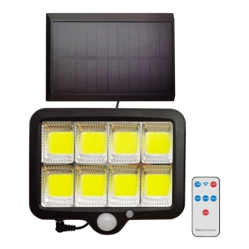 LED Napelemes reflektor érzékelővel INTEGRA LED/3W/3,7V IP44 + távirányító