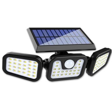 LED Rugalmas napelemes reflektor érzékelővel LED/15W/3,7V IP54 4500K