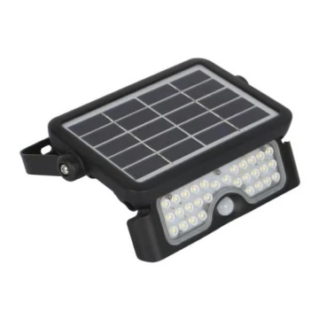 LED Napelemes reflektor érzékelővel LED/5W/3,7V 4000K IP65