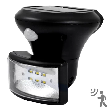 LED napelemes reflektor érzékelővel LED/5W/3,7V IP44