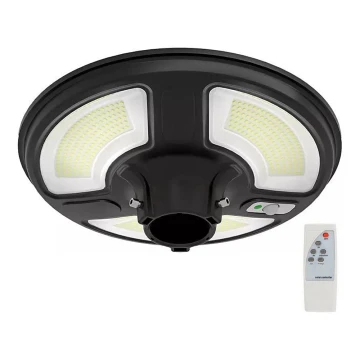 LED napelemes utcai lámpa érzékelővel LED/7,5W/3,2V IP65 4000K + távirányítás