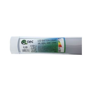 LED Pultmegvilágító QTEC LED/36W/230V 120 cm fehér