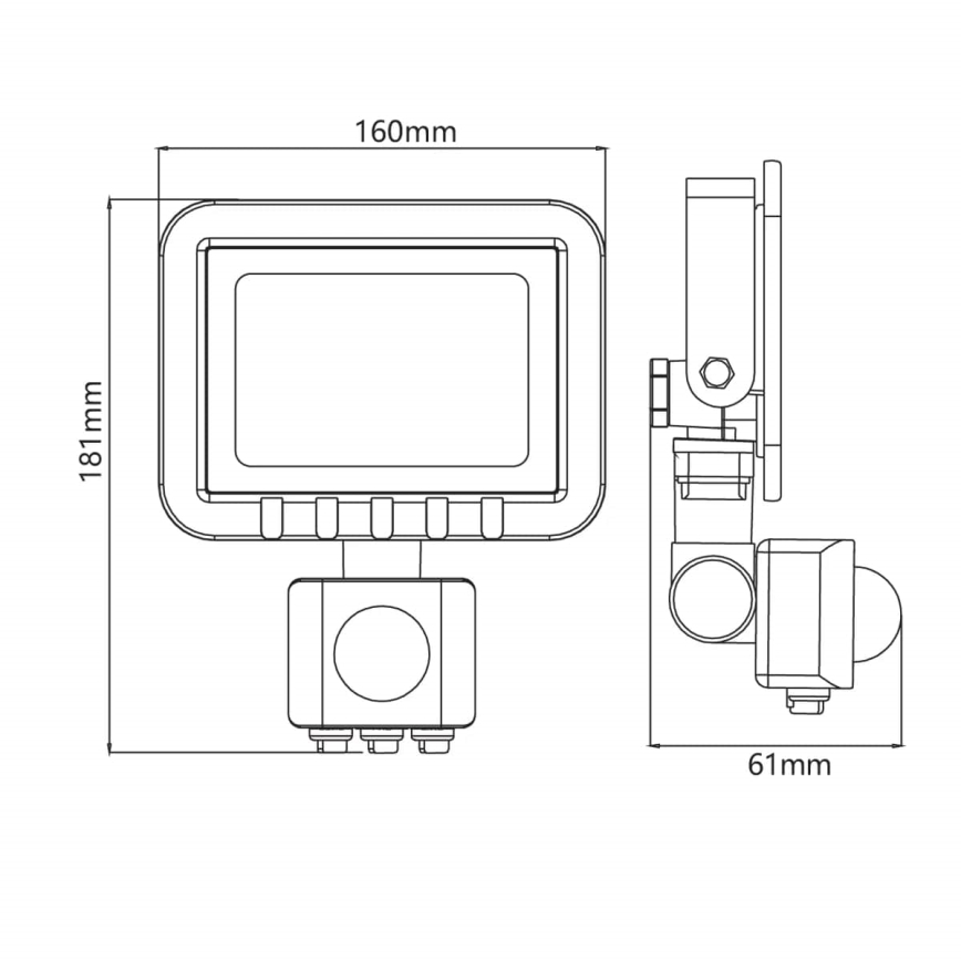 LED reflektor érzékelős LED/30W/230V IP65